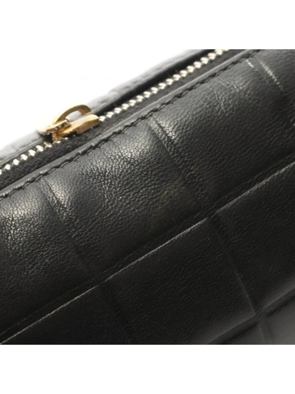 Chanel Pouch Cho Edge coating Black Lambskin